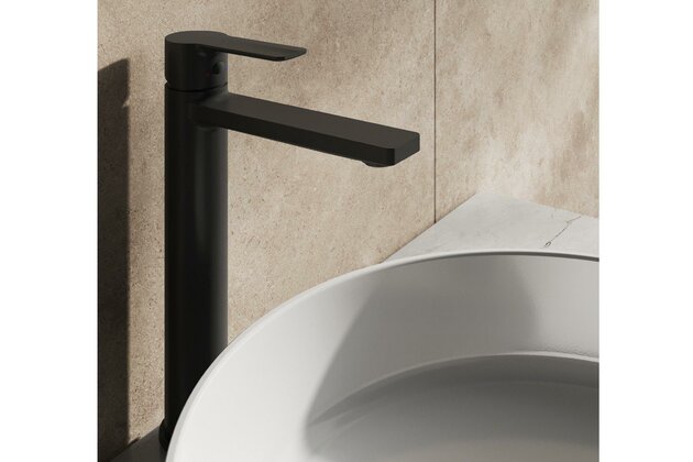 Baterie Ravak Solar umyvadlová, stojánková 290 mm, bez výpusti, černá, X070490 Baterie Ravak Solar umyvadlová, stojánková 290 mm, bez výpusti, černá, X070490