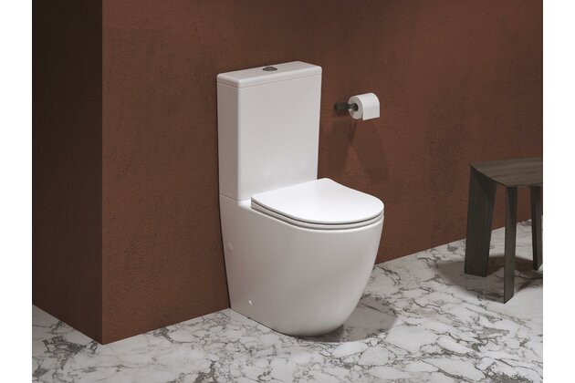 WC Ravak Optima RimOff kombi set odpad vario bilé, X01870 WC Ravak Optima RimOff kombi set odpad vario bilé, X01870