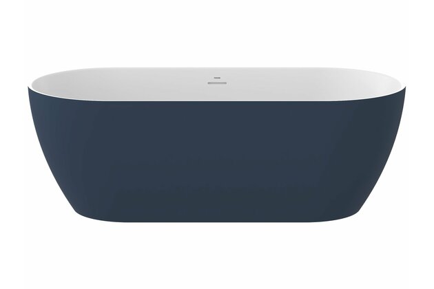 Vana Ravak Freedom O Tec 170x77 oválná akrylátová volně stojící, deepsea blue/bílá, krytka odtoku bílá, CD21400000 Vana Ravak Freedom O Tec 170x77 oválná akrylátová volně stojící, deepsea blue/bílá, krytka odtoku bílá, CD21400000