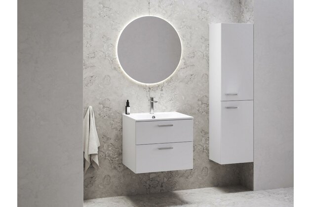 Skříňka pod umyvadlo Ravak SD Chrome II 70, bílá madla, chrom, X000001773