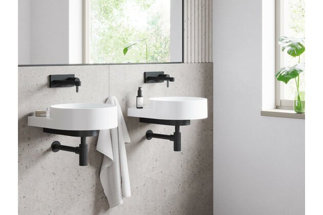 Umyvadlo Ravak Yard 40 tenkostěnné na konzoli, bez otvoru pro baterii, bez přepadu, bílá mat, XJX0E040000