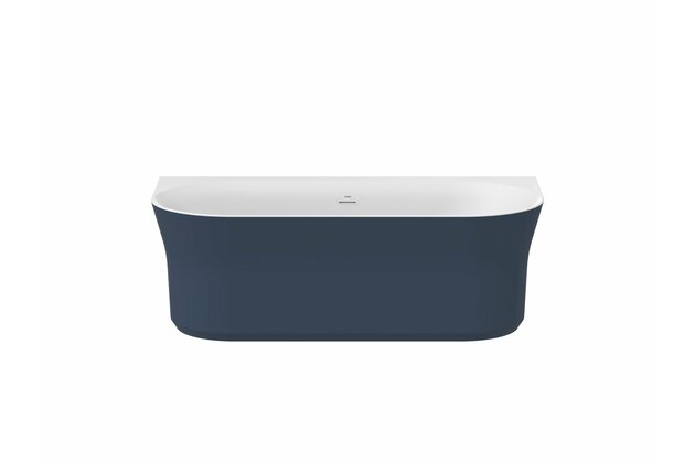 Vana Ravak Ypsilon Wall 178x86 oválná akrylátová volně stojící, deepsea blue/bílá, krytka odtoku bílá, XC00100070 Vana Ravak Ypsilon Wall 178x86 oválná akrylátová volně stojící, deepsea blue/bílá, krytka odtoku bílá, XC00100070