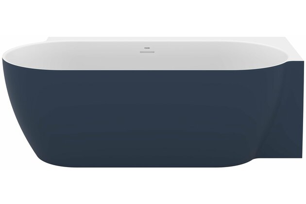 Vana Ravak Freedom Corner II Tec 175x86 oválná akrylátová volně stojící, deepsea blue/bílá, krytka odtoku bílá, pravá, CC81400000 Vana Ravak Freedom Corner II Tec 175x86 oválná akrylátová volně stojící, deepsea blue/bílá, krytka odtoku bílá, pravá, CC81400000