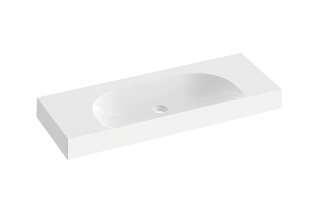 Umyvadlo Ravak Lite 120/80 S nábytkové, s otvorem pro baterii, bez přepadu, bílá, XJX01312000 Umyvadlo Ravak Lite 120/80 S nábytkové, s otvorem pro baterii, bez přepadu, bílá, XJX01312000