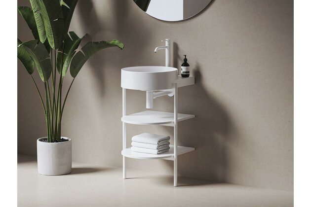 Konstrukce pod umyvadlo Ravak Yard Policový nábytek Yard 40 s policemi, bílá mat, D80000E004