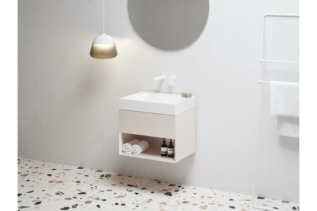 Skříňka pod umyvadlo Ravak SD Lite 60, alabaster pink, X000001860 Skříňka pod umyvadlo Ravak SD Lite 60, alabaster pink, X000001860