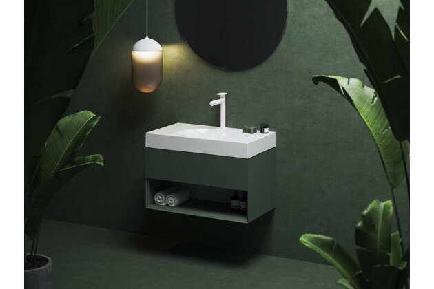 Skříňka pod umyvadlo Ravak SD Lite 80, grey green, X000001864