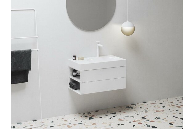 Skříňka pod umyvadlo Ravak SD Lite 80, bílá, levá, X000001873 Skříňka pod umyvadlo Ravak SD Lite 80, bílá, levá, X000001873