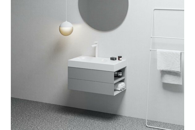 Skříňka pod umyvadlo Ravak SD Lite 80, smoke grey, pravá, X000001889 Skříňka pod umyvadlo Ravak SD Lite 80, smoke grey, pravá, X000001889