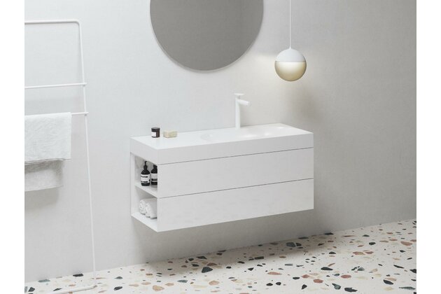 Skříňka pod umyvadlo Ravak SD Lite 120, bílá, levá, X000001879 Skříňka pod umyvadlo Ravak SD Lite 120, bílá, levá, X000001879