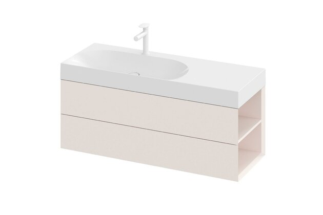 Skříňka pod umyvadlo Ravak SD Lite 120, alabaster pink, pravá, X000001896 Skříňka pod umyvadlo Ravak SD Lite 120, alabaster pink, pravá, X000001896