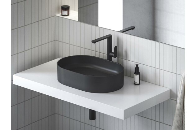 Baterie Ravak Chrome II umyvadlová, stojánková 300 mm, bez výpusti, černá mat, X070591 Baterie Ravak Chrome II umyvadlová, stojánková 300 mm, bez výpusti, černá mat, X070591