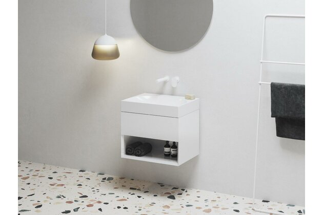 Skříňka Ravak Lite 60 pod umyvadlo, bílá lesk, X000001855 Skříňka Ravak Lite 60 pod umyvadlo, bílá lesk, X000001855