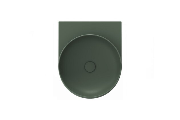 Umyvadlo Ravak Yard 40 keramické tenkostěnné, na konzoli nebo konstrukci Yard, bez otvoru, grey green, XJX08080000 Umyvadlo Ravak Yard 40 keramické tenkostěnné, na konzoli nebo konstrukci Yard, bez otvoru, grey green, XJX08080000