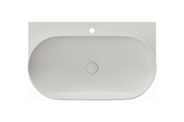 Umyvadlo Ravak Yard 80 keramické tenkostěnné, na konzoli nebo konstrukci Yard, s otvorem pro baterii, smoke grey, XJX0O280000 Umyvadlo Ravak Yard 80 keramické tenkostěnné, na konzoli nebo konstrukci Yard, s otvorem pro baterii, smoke grey, XJX0O280000