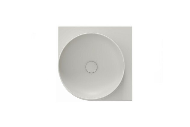 Umyvadlo Ravak Yard 45 C keramické rohové tenkostěnné, na konzoli Yard, bez otvoru, smoke grey, XJX0O045000