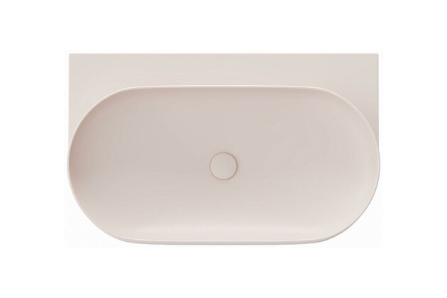 Umyvadlo Ravak Yard 80 keramické tenkostěnné, na konzoli nebo konstrukci Yard, bez otvoru, alabaster pink, XJX0G080000 Umyvadlo Ravak Yard 80 keramické tenkostěnné, na konzoli nebo konstrukci Yard, bez otvoru, alabaster pink, XJX0G080000