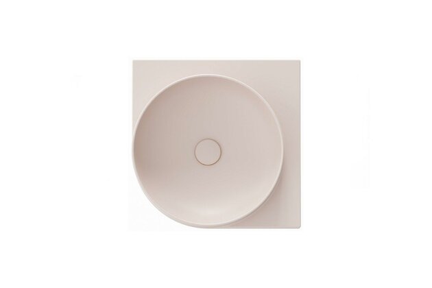 Umyvadlo Ravak Yard 45 C keramické rohové tenkostěnné, na konzoli Yard, bez otvoru, alabaster pink, XJX0G045000