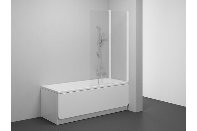 Vanová zástěna Ravak Chrome CSV2 100 dvoudílná pohyblivá, pravá, bílá mat/transparent, 7QRA0E00Z1 Vanová zástěna Ravak Chrome CSV2 100 dvoudílná pohyblivá, pravá, bílá mat/transparent, 7QRA0E00Z1