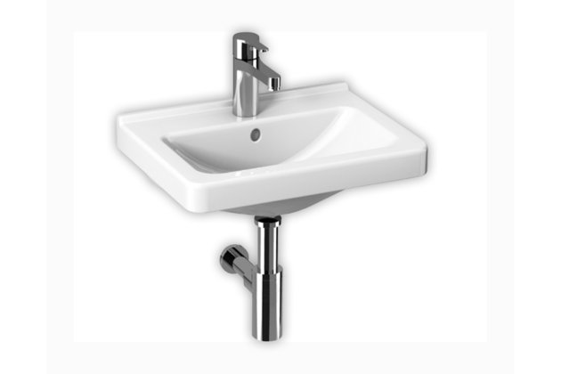 Cubito umyvadlo 45x34 s otvorem pro baterii, bílá H8114220001041 Cubito umyvadlo 45x34 s otvorem pro baterii, bílá H8114220001041