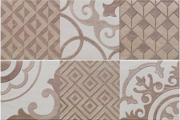 Dekor El Molino Mojacar cartier-2 bone struktura mat 25x75