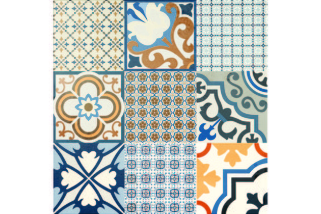 Dlažba El Molino Logos azul mat rektifikovaná 58x58 Dlažba El Molino Logos azul mat rektifikovaná 58x58