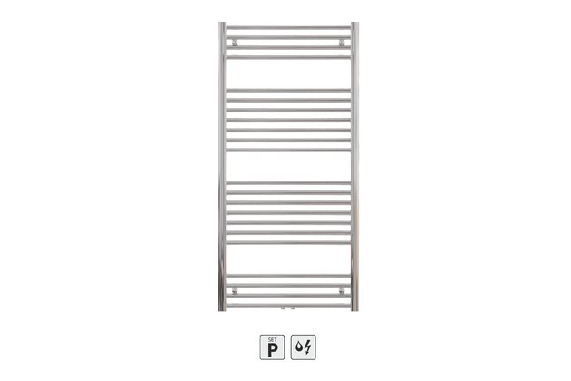 Zehnder Aura PBCZ 122x60x5 rovné přip.střed. chrom PBCN-120-060-05