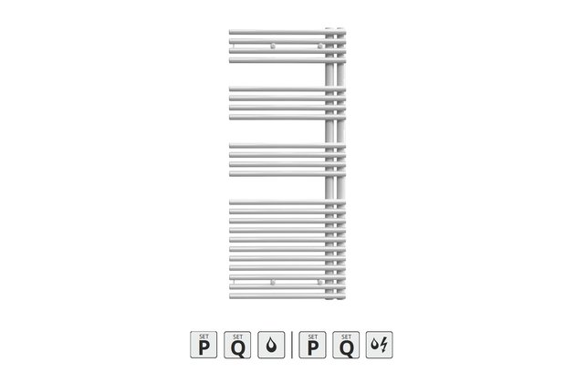 Zehnder Forma Asym LFAL 116x50 levá RAL 9016 LFAL-120-050