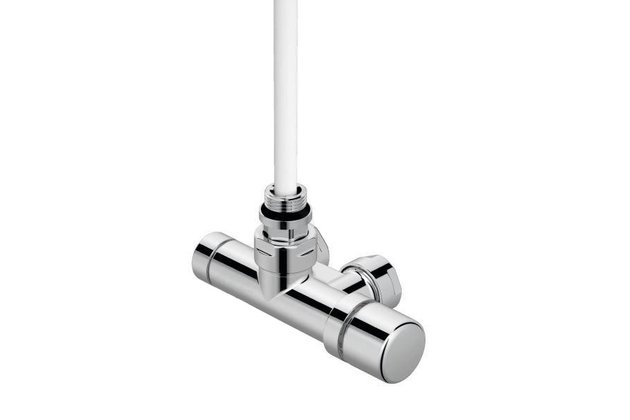 Set K 1 bodová armatura rohová, rozteč 50 mm, s regulační hlavicí vpravo, chrom Z-839018 Set K 1 bodová armatura rohová, rozteč 50 mm, s regulační hlavicí vpravo, chrom Z-839018