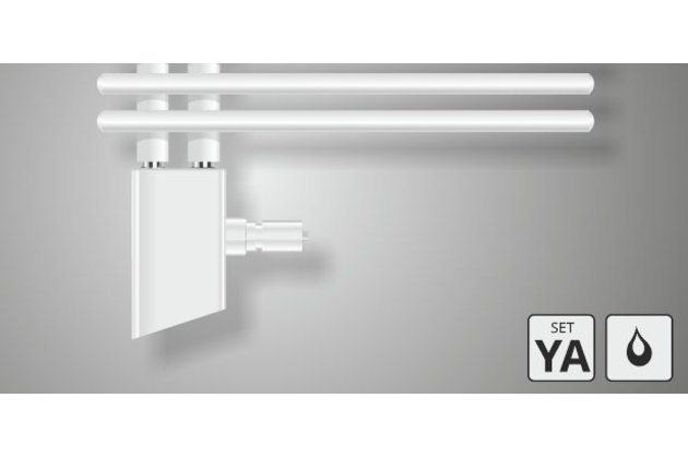 Sada připojení pro teplovodní vytápění bílá