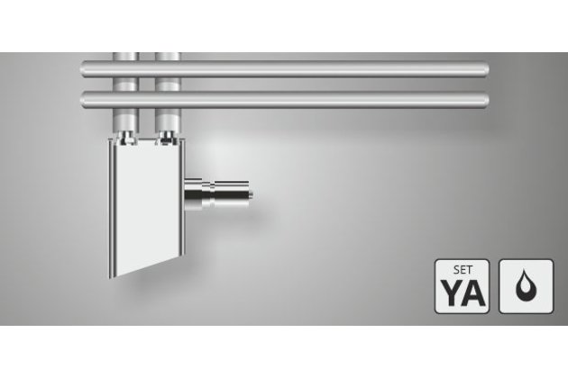 Sada připojení pro teplovodní vytápění chrom