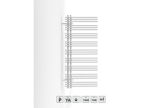 Zehnder Yucca asym YA 130x58 1-ř RAL 9016 YA-130-060 Zehnder Yucca asym YA 130x58 1-ř RAL 9016 YA-130-060