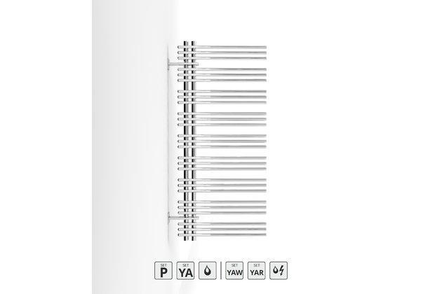 Zehnder Yucca asym YAC 130x58 1-ř chrom YAC-130-060 Zehnder Yucca asym YAC 130x58 1-ř chrom YAC-130-060