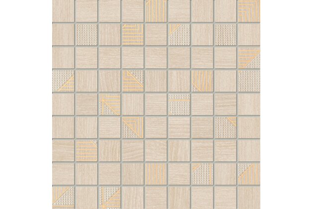 Mozaika Tubadzin Woodbrille beige lesk 30x30 Mozaika Tubadzin Woodbrille beige lesk 30x30