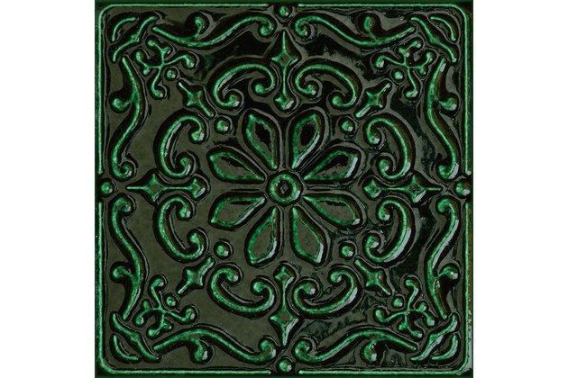 Dekor Tubadzin Tinta green lesk rektifikovaný 15x15
