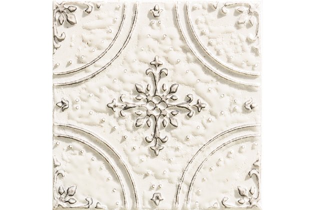 Dekor Tubadzin Tinta white lesk rektifikovaný 15x15