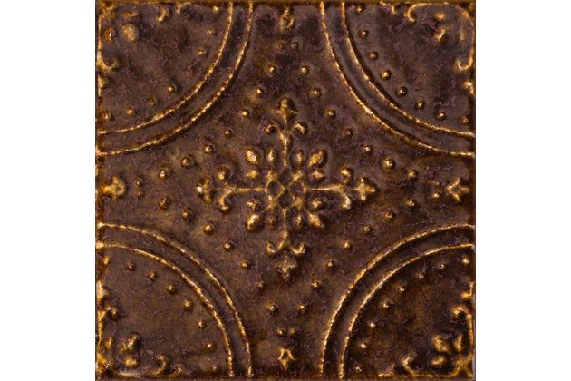 Dekor Tubadzin Tinta brown lesk rektifikovaný 15x15