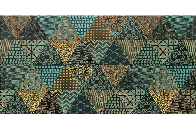 Dekor Tubadzin Margot green geo mat 31x61