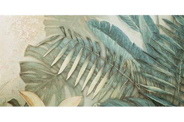 Dekor Tubadzin Alabaster Shine leaves 2A mat rektifikovaný 60x120