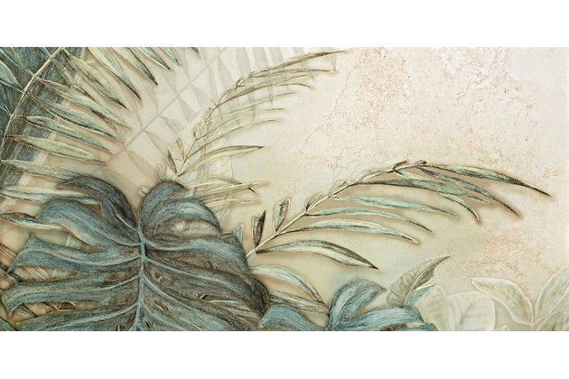 Dekor Tubadzin Alabaster Shine leaves 2B mat rektifikovaný 60x120