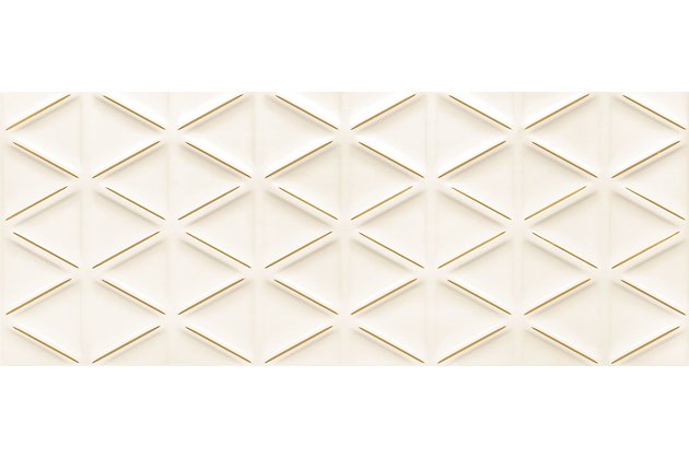 Dekor Arté Senza geo white struktura lesk rektifikovaný 30x75