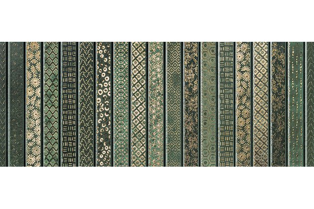 Dekor Arté Vinaros green mat rektifikovaný 30x75