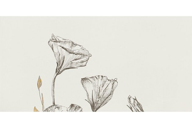 Dekor Tubadzin Velo bianco flowers 4 pololesk rektifikovaný 60x120