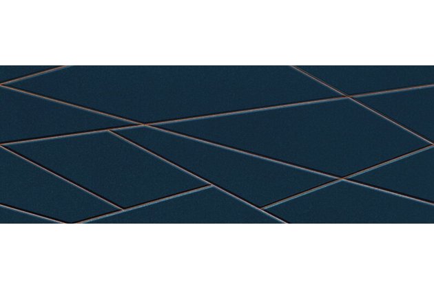 Dekor Tubadzin Elle navy mat rektifikovaný 33x90 Dekor Tubadzin Elle navy mat rektifikovaný 33x90