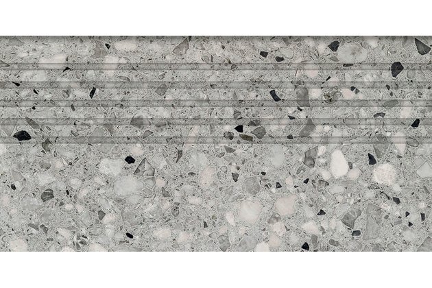 Schodovka Tubadzin Macchia graphite mat rektifikovaná 30x60 Schodovka Tubadzin Macchia graphite mat rektifikovaná 30x60