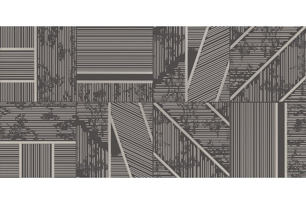 Dekor Tubadzin Duo graphite A pololesk rektifikovaný 30x60