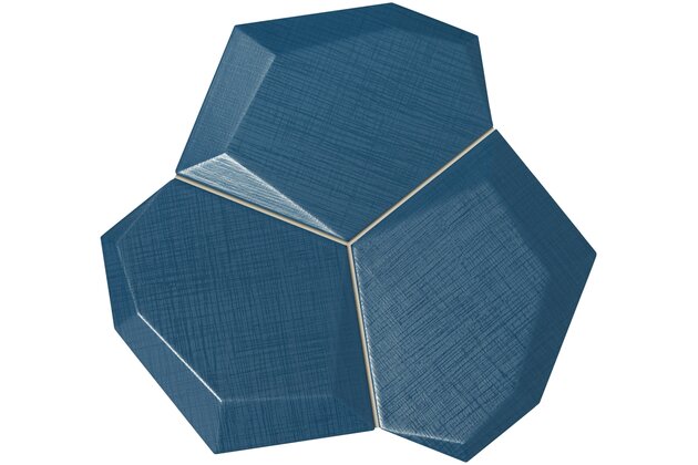 Mozaika Tubadzin Satini blue mat rektifikovaná 19x21