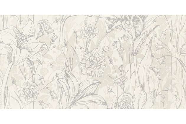 Obklad Arté Melia white flower mat 31x61