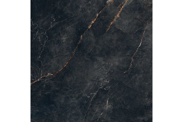 Dlažba Tubadzin Shinestone black mat rektifikovaná 120x120