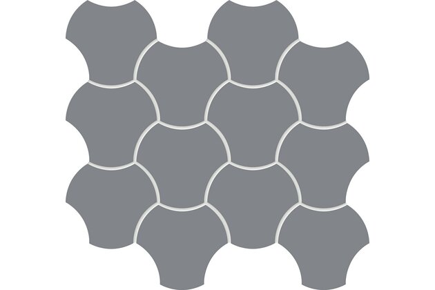 Mozaika Tubadzin Cielo e Terra grafite up down 1 mat rektifikovaná 30x34